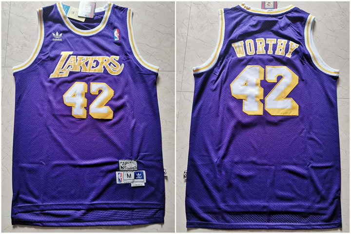 Lakers 42 James Worthy Purple Hardwood Classics Jersey,We sell and wholesale Lakers 42 James Worthy Purple Hardwood Classics Jersey on line form chian!